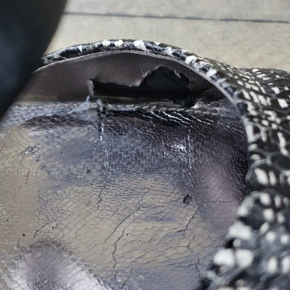 Sam Edelman Woman's  Leather Monroe  Heels  Black White - Picture 11 of 12